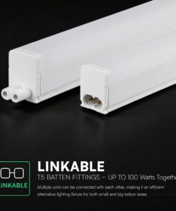 LED Φωτιστικό Πάγκου/Κουζίνας με Διακόπτη T5 120cm 16W V-TAC Cree Chip 1600lm Ψυχρό Λευκό 6500K 6yrs Wty- 216976