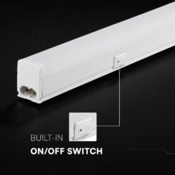 LED Φωτιστικό Πάγκου/Κουζίνας με Διακόπτη T5 120cm 16W V-TAC Cree Chip 1600lm Ψυχρό Λευκό 6500K 6yrs Wty- 216976