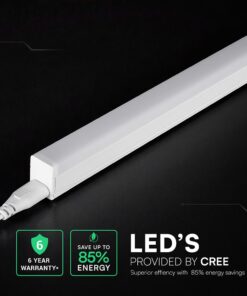 LED Φωτιστικό Πάγκου/Κουζίνας με Διακόπτη T5 120cm 16W V-TAC Cree Chip 1600lm Ψυχρό Λευκό 6500K 6yrs Wty- 216976