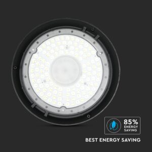200W LED Καμπάνα UFO Μαύρη 27.000lm Ψυχρό Λευκό 6500K IP65 5yrs Wty V-TAC – 217813