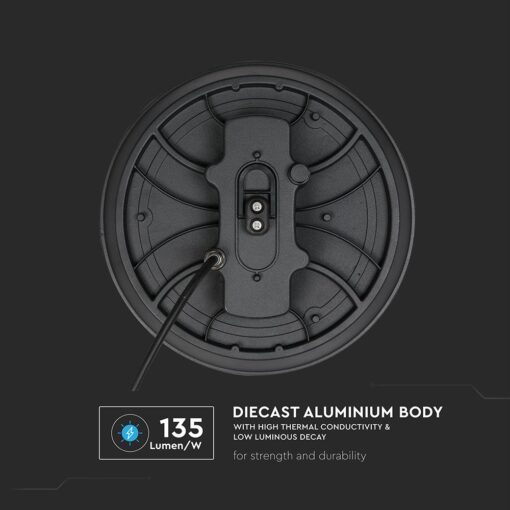 200W LED Καμπάνα UFO Μαύρη 27.000lm Ψυχρό Λευκό 6500K IP65 5yrs Wty V-TAC – 217813