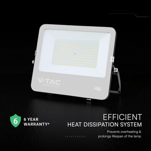 Προβολέας LED 150W Cree Chip 20250lm IP65 Μαύρος 6500K 6yrs Wty V-TAC 232026