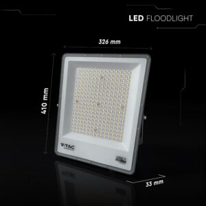 LED Προβολέας 200W Αδιάβροχος IP65 V-TAC Cree Chip Μαύρος 16450lm CCT 6yrs Wty – 240706