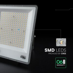 LED Προβολέας 200W Αδιάβροχος IP65 V-TAC Cree Chip Μαύρος 16450lm CCT 6yrs Wty – 240706