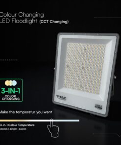 LED Προβολέας 200W Αδιάβροχος IP65 V-TAC Cree Chip Μαύρος 16450lm CCT 6yrs Wty – 240706