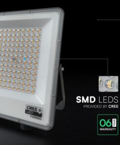 LED Προβολέας 100W Αδιάβροχος IP65 V-TAC Cree Chip Μαύρος 8150lm CCT 6yrs Wty – 240716