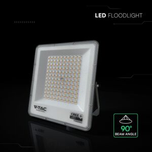 LED Προβολέας 100W Αδιάβροχος IP65 V-TAC Cree Chip Μαύρος 8150lm CCT 6yrs Wty – 240716
