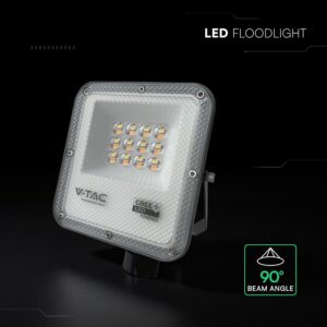 LED Προβολέας 10W Αδιάβροχος IP65 V-TAC Cree Chip Μαύρος 730lm CCT 6yrs Wty – 240726