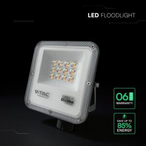 LED Προβολέας 10W Αδιάβροχος IP65 V-TAC Cree Chip Μαύρος 730lm CCT 6yrs Wty – 240726