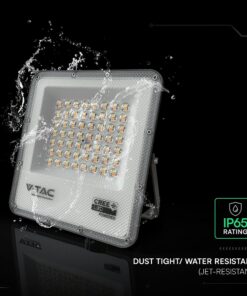 LED Προβολέας 50W Αδιάβροχος IP65 V-TAC Cree Chip Μαύρος 4000lm CCT 6yrs Wty – 240736