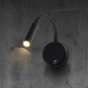 LED Φωτιστικό Ανάγνωσης Κρεβατιού Μαύρο V-TAC Cree Chip με Type-C Θύρα Φόρτισης 3000K V-TAC – 241506