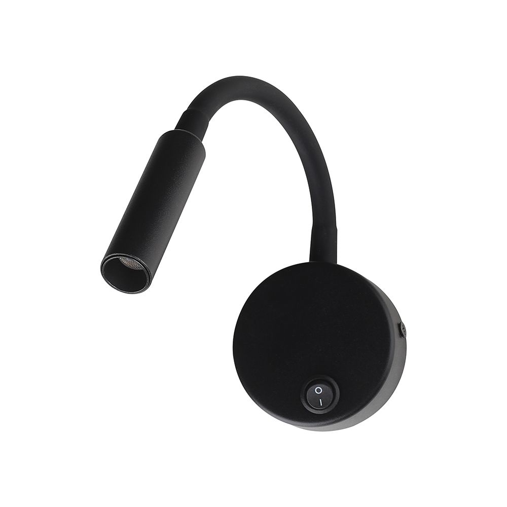 3W LED Bedside Light CREE CHIP Black Body IP20 3000K V-TAC – 241506