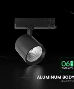 30W LED COB Σποτ Ράγας 4 Καλωδίων V-TAC Cree Chip 2845lm 6400K Μαύρο 6yrs Wty V-TAC 241606VT