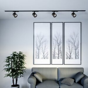 30W LED COB Σποτ Ράγας 4 Καλωδίων V-TAC Cree Chip 2845lm 4000K Μαύρο 6yrs Wty V-TAC 241646VT