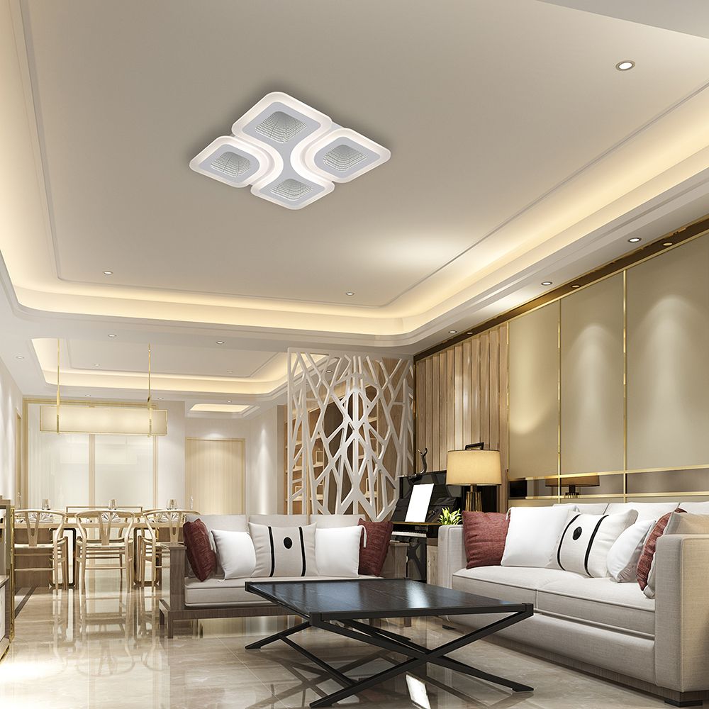 70W LED Decorative Ceiling Lamp 3in1 Dimmable With IR Remote Control White Body V-TAC – 24174