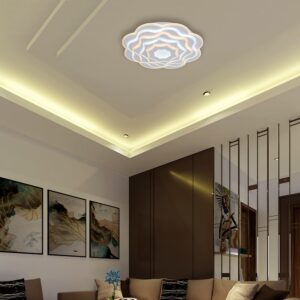 100W LED Decorative Ceiling Lamp 3in1 Dimmable With IR Remote Control White Body V-TAC – 24175