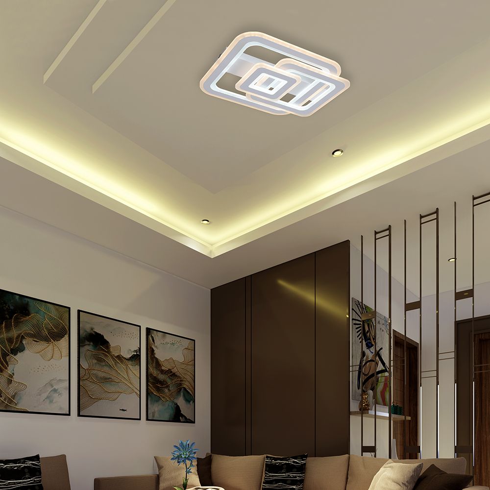 LED Φωτιστικό Οροφής Λευκό 80W CCT 6400lm Dimmable με Χειριστήριο V-TAC – 24176