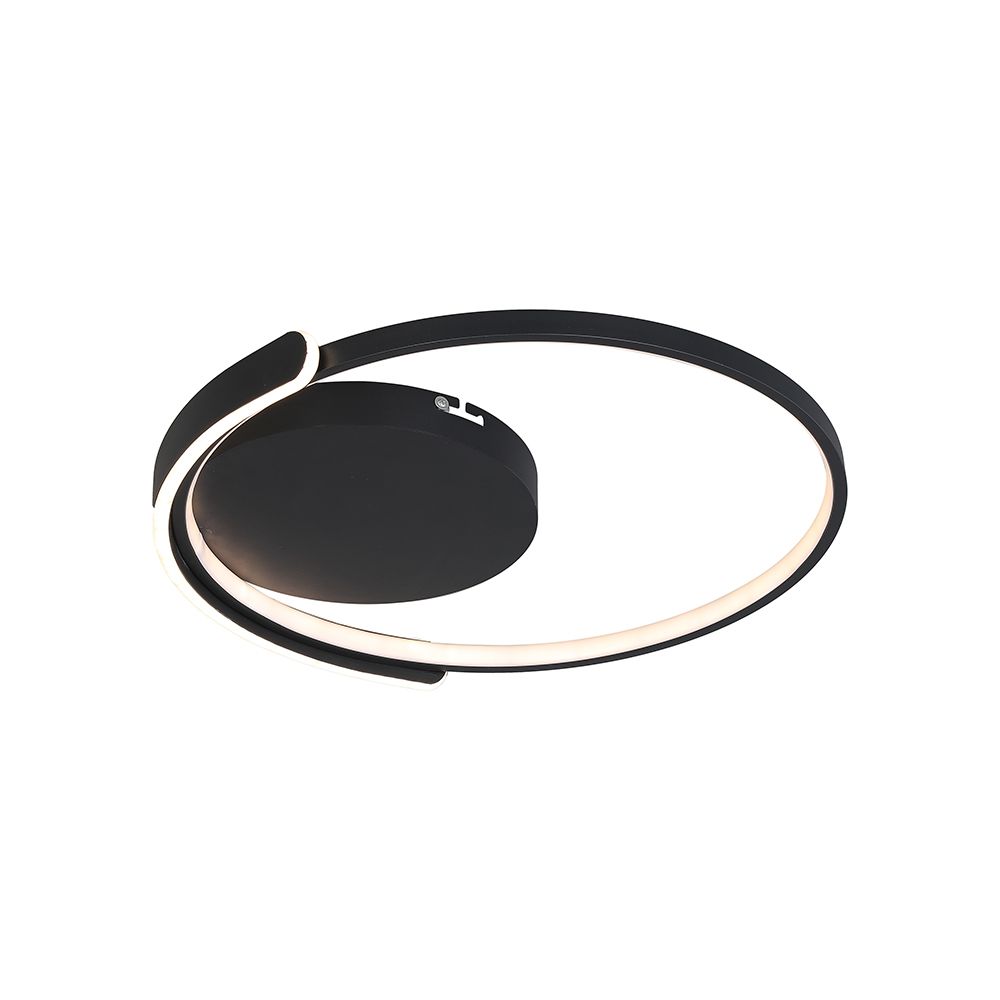 50W LED Decorative Ceiling Lamp 3in1 Dimmable With IR Remote Control Black Body V-TAC – 24179