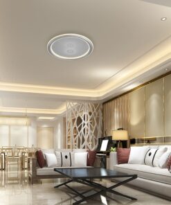 60W LED Decorative Ceiling Lamp 3in1 Dimmable With IR Remote Control Grey Body V-TAC – 24182