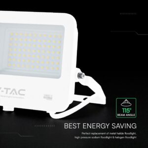 50W LED Floodlight CREE CHIP White Body Grey Glass 6500K 135LM/W V-TAC – 242096