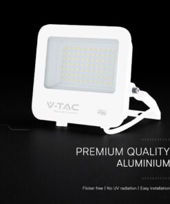 50W LED Floodlight CREE CHIP White Body Grey Glass 6500K 135LM/W V-TAC – 242096