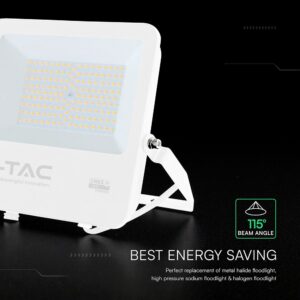 100W LED Floodlight CREE CHIP White Body Grey Glass 6500K 135LM/W V-TAC – 242116