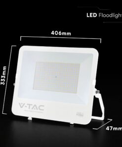 200W LED Floodlight CREE CHIP White Body Grey Glass 6500K 135LM/W V-TAC – 242136