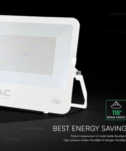 200W LED Floodlight CREE CHIP White Body Grey Glass 6500K 135LM/W V-TAC – 242136