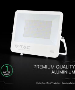 200W LED Floodlight CREE CHIP White Body Grey Glass 6500K 135LM/W V-TAC – 242136