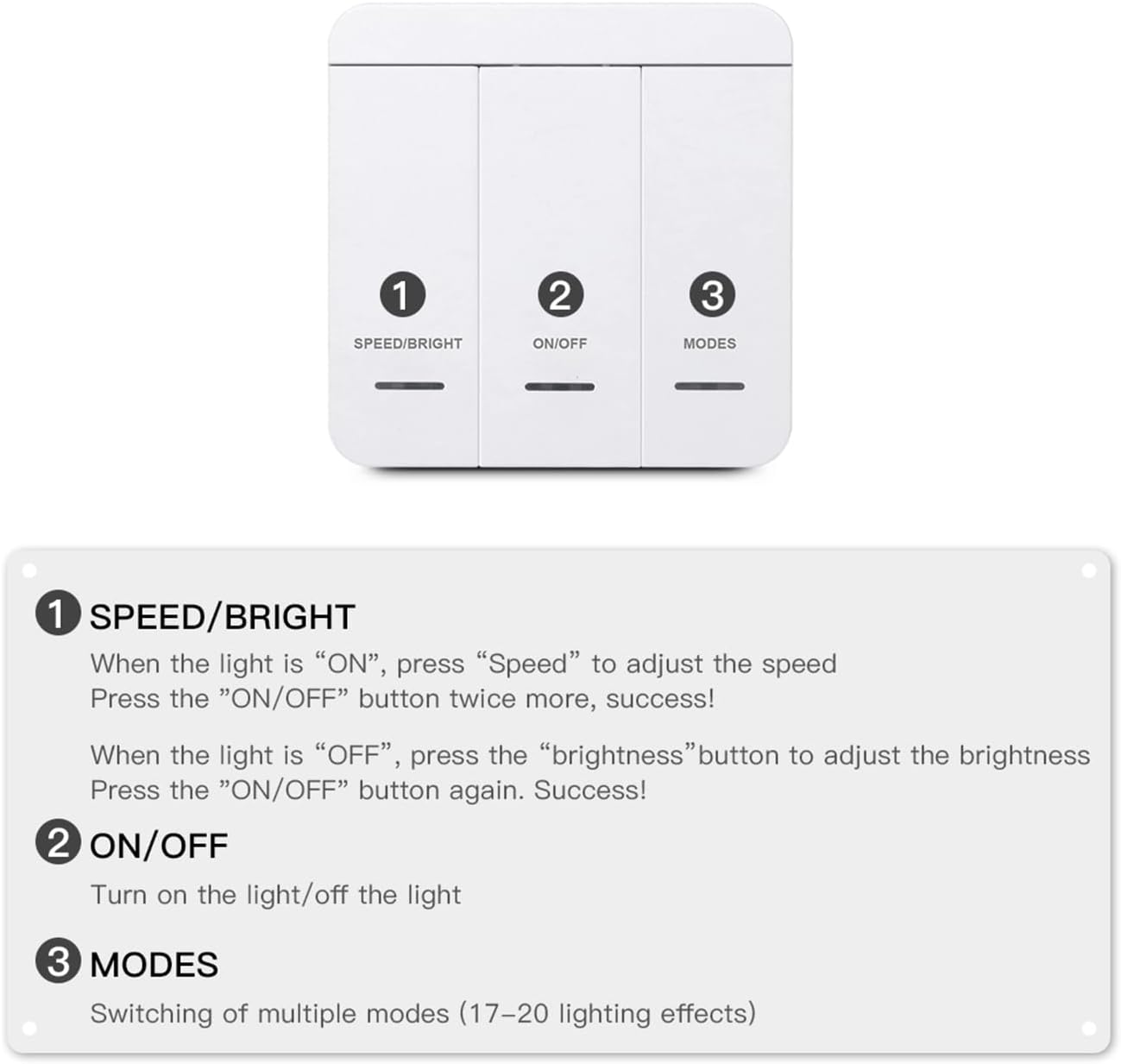 RF Τηλεχειριστήριο + Controller Dimmer για Digital COB Μονόχρωμη Ταινία LED 24V 10m 24119040DGC ACA – 24VSNGLDGC