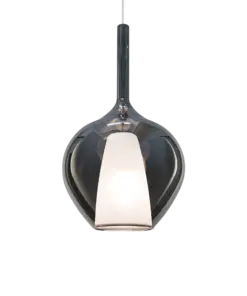 Ideal Lux Kalique SP1-1 d28 Fumé-Κρεμαστό Φωτιστικό Ø28 με Glass & 1xE27