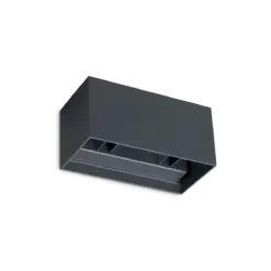 Ideal Lux Atom AP D20 Anthracite 25W 4000K LED Wall Light IP54 Up & Down – Outdoor