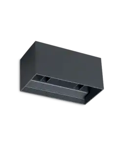 Ideal Lux Atom AP D20 Anthracite 25W 4000K LED Wall Light IP54 Up & Down – Outdoor