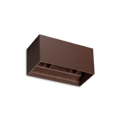 Ideal Lux Atom AP D20 Coffee 25W 4000K LED Wall Light IP54 Up & Down – Outdoor