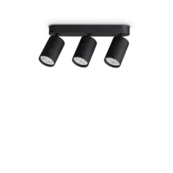 DYNAMITE PL3 LINEAR ROUND NERO IDEAL LUX – 371252