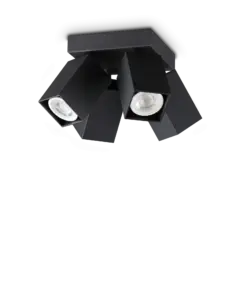 DYNAMITE PL4 SQUARE NERO IDEAL LUX – 371313