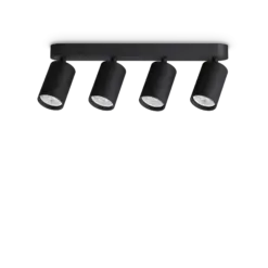 DYNAMITE PL4 LINEAR ROUND NERO IDEAL LUX – 371344
