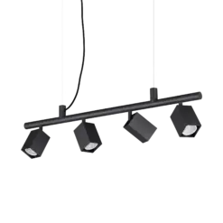 DYNAMITE SP4 SQUARE NERO IDEAL LUX – 371382