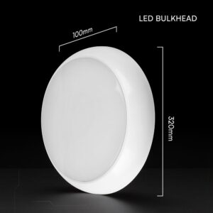 Πλαφονιέρα LED Στρογγυλή Φ320 Λευκή V-TAC CREE Chip 8W/16W/20W CCT 2700lm IP65 V-TAC – 801-24-6