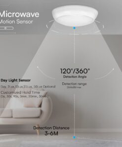 Πλαφονιέρα LED Στρογγυλή / Φωτιστικό Ασφαλείας 3hrs Φ320 Λευκή V-TAC CREE Chip 8W/16W/20W CCT 2700lm IP65 με 6yrs Wty – 812-24-6