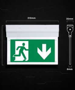 Φωτιστικό Ασφαλείας 2W LED Exit 3Hrs Cree CHIP Ψυχρό Λευκό 6000K V-TAC – 836-6