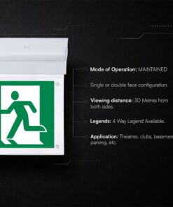 Φωτιστικό Ασφαλείας 2W LED Exit 3Hrs Cree CHIP Ψυχρό Λευκό 6000K V-TAC – 836-6