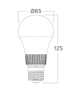 Λάμπα led Premium E27 Α65 13,5w 1520lm 5cct Braytron – BA13-01380