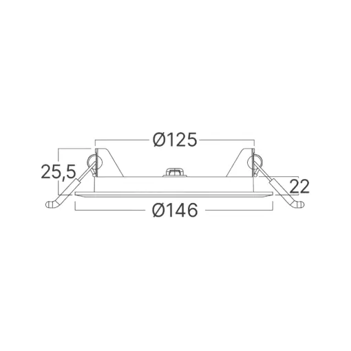 Φωτιστικό πάνελ 9W 790lm 6500k Braytron – BP01-60930