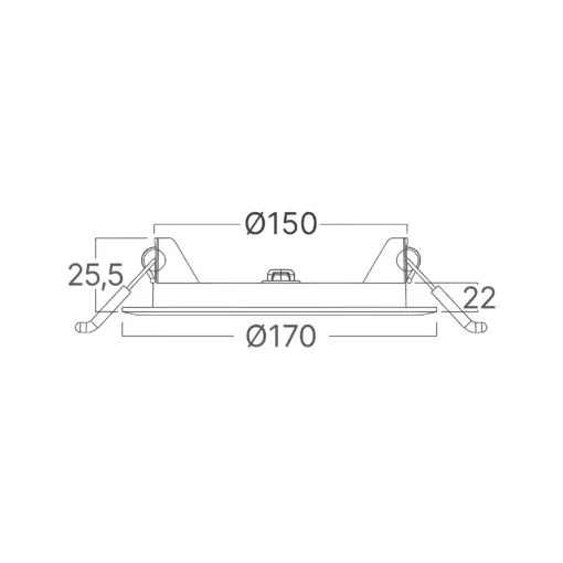 Φωτιστικό πάνελ 12W 1120lm 6500k Braytron – BP01-61230
