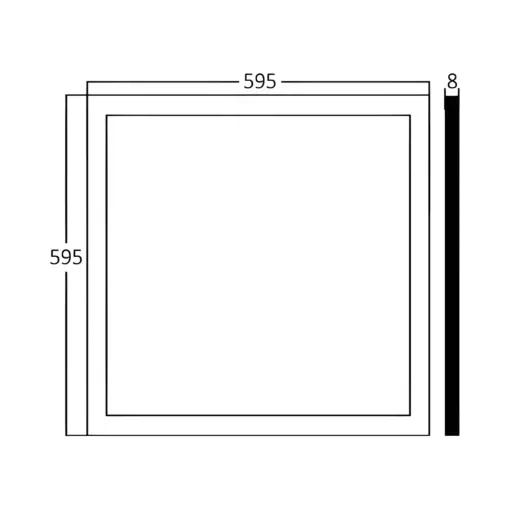 Φωτιστικό Πάνελ LED RL 40W 4000Κ 60×60 Λευκό (slim) Braytron – BP15-36610