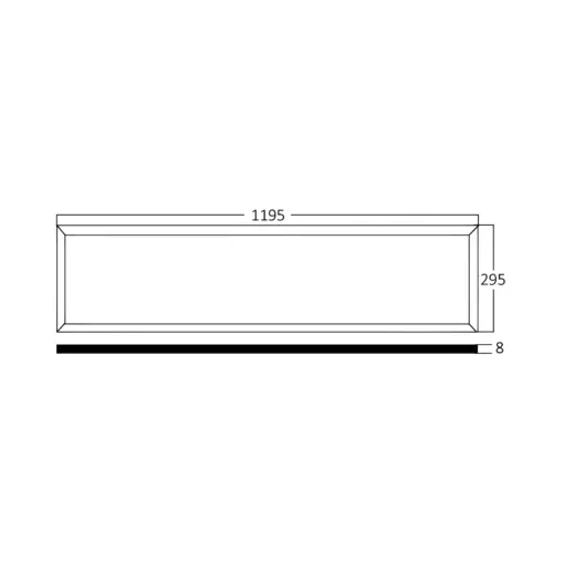 Πάνελ 29,5 cm x 119,5 cm 40w 4400lm 6500k Braytron – BP16-33130