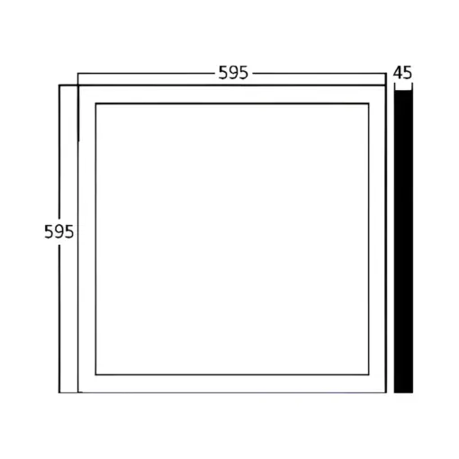 Πάνελ επίτοιχο 59,5cm x 59,5cm 50w 5300lm 6500k Braytron – BP21-06630