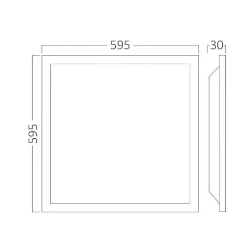 Φωτιστικό Πάνελ LED RL 40W 6500Κ 60×60 Λευκό Braytron – BP27-36630