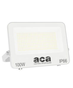 LED Προβολέας 100W ACA Λευκός 120° 10.000lm Αδιάβροχος IP66 3000/4000/6000K CCT - N100CCTW
